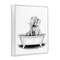 Stupell Industries Elephant In Tub Funny Animal Bathroom Framed Giclee Art